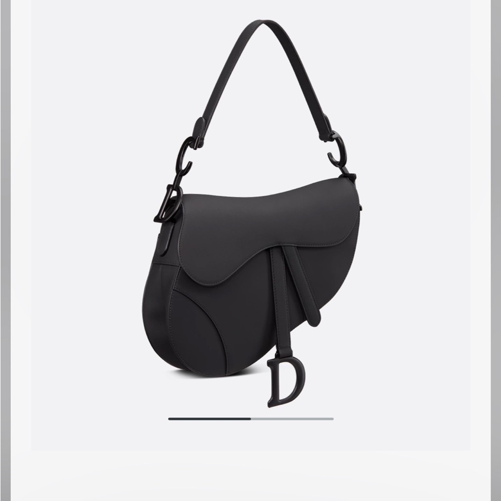 Black Dior designer Saddle Bag